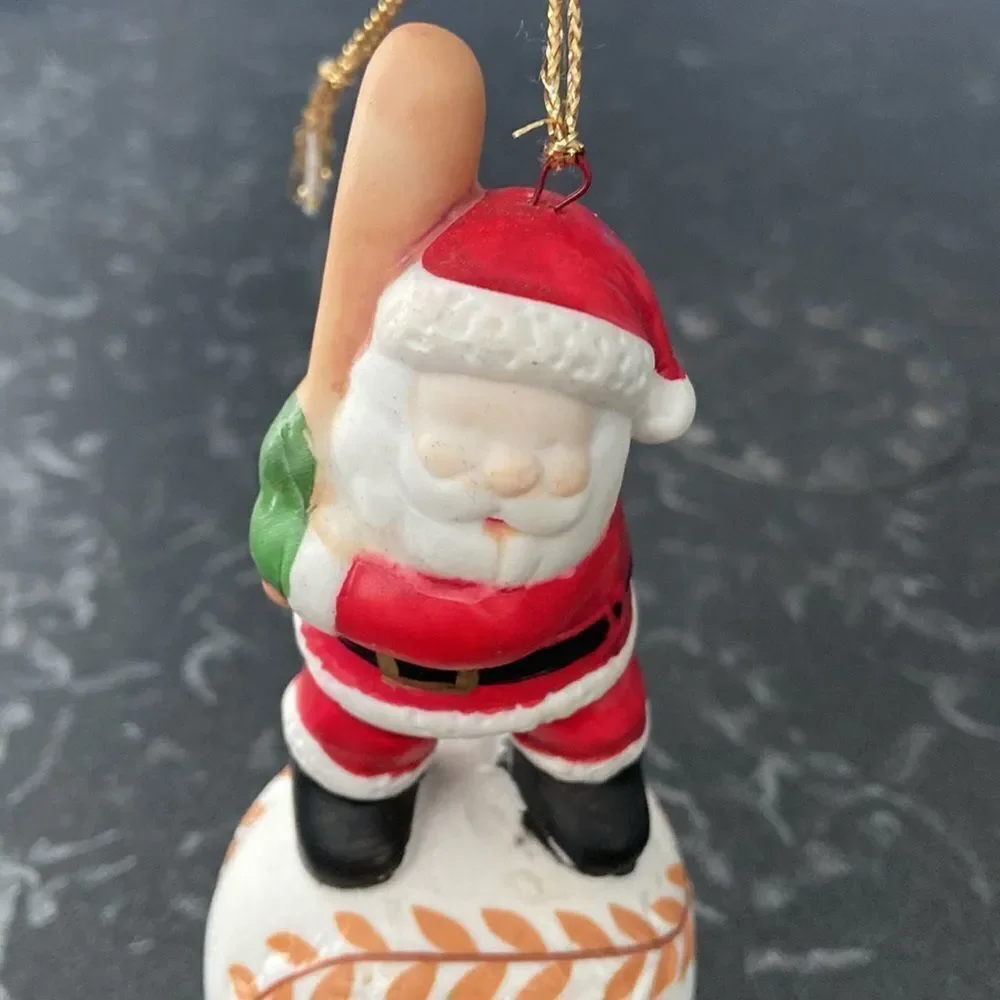 🍭6/$30 Santa Baseball Christmas Ornament